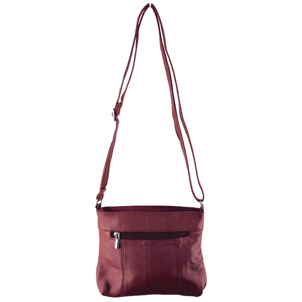 Silver Fever Leather Travel Cross Body Handbag