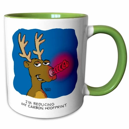 

Nelson Dewey - Rudolf Uses a CFC Light Bulb for His Nose 15oz Two-Tone Green Mug mug-8520-12