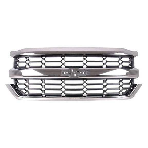 KAI New CAPA Certified Standard Replacement Front Grille, Fits 2016-2018 Chevrolet Silverado 1500