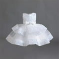 thumbnail image 2 of Generic Clearance Toddler Baby Flower Girls Pageant Dress Sequins Princess Dress Toddler Flower Wedding Birthday Party Gown Pageant Baptism Dresses (12-18 Months,White), 2 of 8