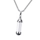 thumbnail image 5 of Tubo de vidrio transparente Yuyangstore medallón collares 2 uds plata oro, 5 of 8