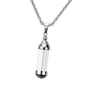 SHARPLACE Glass Vial Necklace for , Openable Glass Memorial Cremation Urn Necklace for Ashs, Pendant for Men Women, Cremation Jewelry