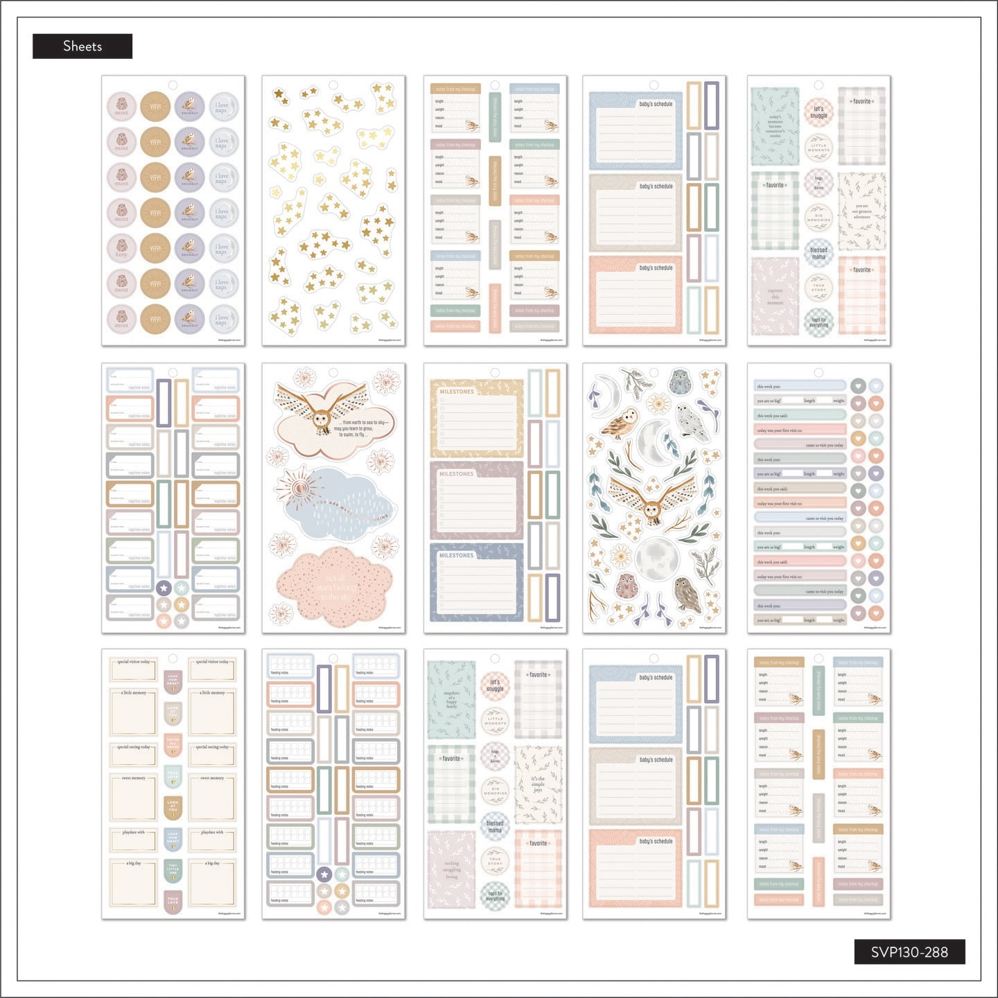 Happy Planner Sticker Value Pack 30/Sheets-To the Moon & Back