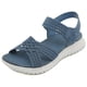 thumbnail image 1 of Sandalias deportivas Sandalias planas Zapatos para caminar con punta abierta Sandalias de cuña baja para mujer, 1 of 9