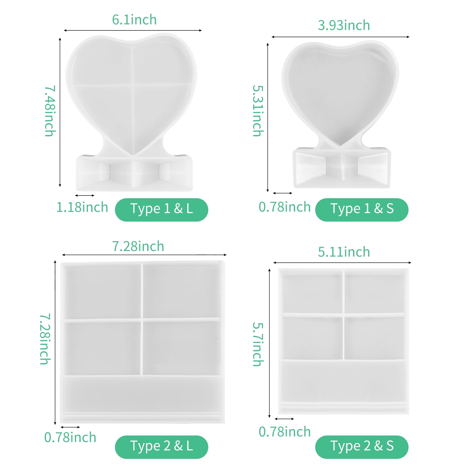 DIY Photo Frame Resin Mold Silicone Casting Molds DIY Crystal Epoxy