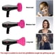 thumbnail image 3 of Difusor para secador de pelo, difusor de silicona plegable, accesorio universal para secador de pelo para cabello natural rizado y ondulado, para viajes de salón, color rosa, 3 of 5