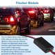 thumbnail image 5 of Controlador de Estroboscópico de Luces de Carro Unique Bargains Módulo Flasher para Automóvil 12-24V Luz de Freno Universal 2.7x4.8x1.4cm Negro 2 pcs, 5 of 6