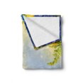thumbnail image 2 of Yellow and Blue Soft Flannel Fleece Blanket, Romantic Bouquet of Hydrangeas and Asters on Water Background, Cozy Plush for Indoor and Outdoor Use, 50" x 70", Violet Blue Earth Yellow, by Ambesonne, 2 of 6