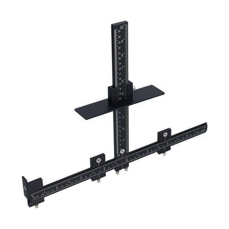 

Octpeak Drill Punch Locator Cabinet Hardware Jig Aluminum Alloy Woodworking Punch Locator Drill For Door Drawer Installation Woodworking Punch Locator Drill