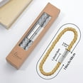 thumbnail image 4 of 2 Pack Strong Magnetic Curtain Tiebacks Modern Simple Style Drape Tie Backs Convenient Decorative Weave Rope Curtain Holdbacks for Thin or Thick Home & Office Window Draperies (Gold), 4 of 5