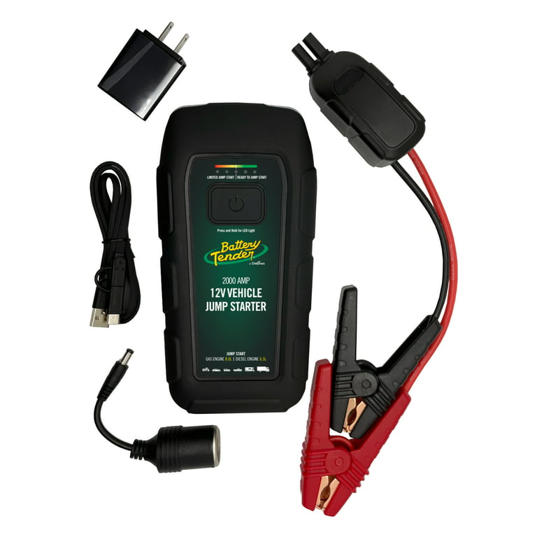 Battery Tender 2000 AMP Lithium Jump Starter - 16000mAh Portable Power Bank