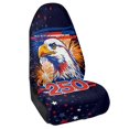 thumbnail image 2 of XYZCANDO Patriotic Bald Eagle Car Seat Towel Cover - 250 Anniversary Fireworks Star Print, Waterproof Sweatproof Protector for Trucks, SUVs, Sedans, 2 of 9