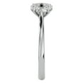 thumbnail image 4 of SuperJeweler 3/4 Carat Oval Shape Moissanite Solitaire Engagement Ring in 14 Karat White Gold, 4 of 6