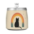 thumbnail image 7 of Yayeee Ashtray with Lid for Cigarette Smokeless Stainless Steel Home Ash Holder, Beige Cat Rainbow, 7 of 7