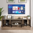 thumbnail image 2 of VECELO TV Stand for TV up to 70 Inch, Entertainment Center TV Console with Storage Shelves for Living Room, Gray, 2 of 8