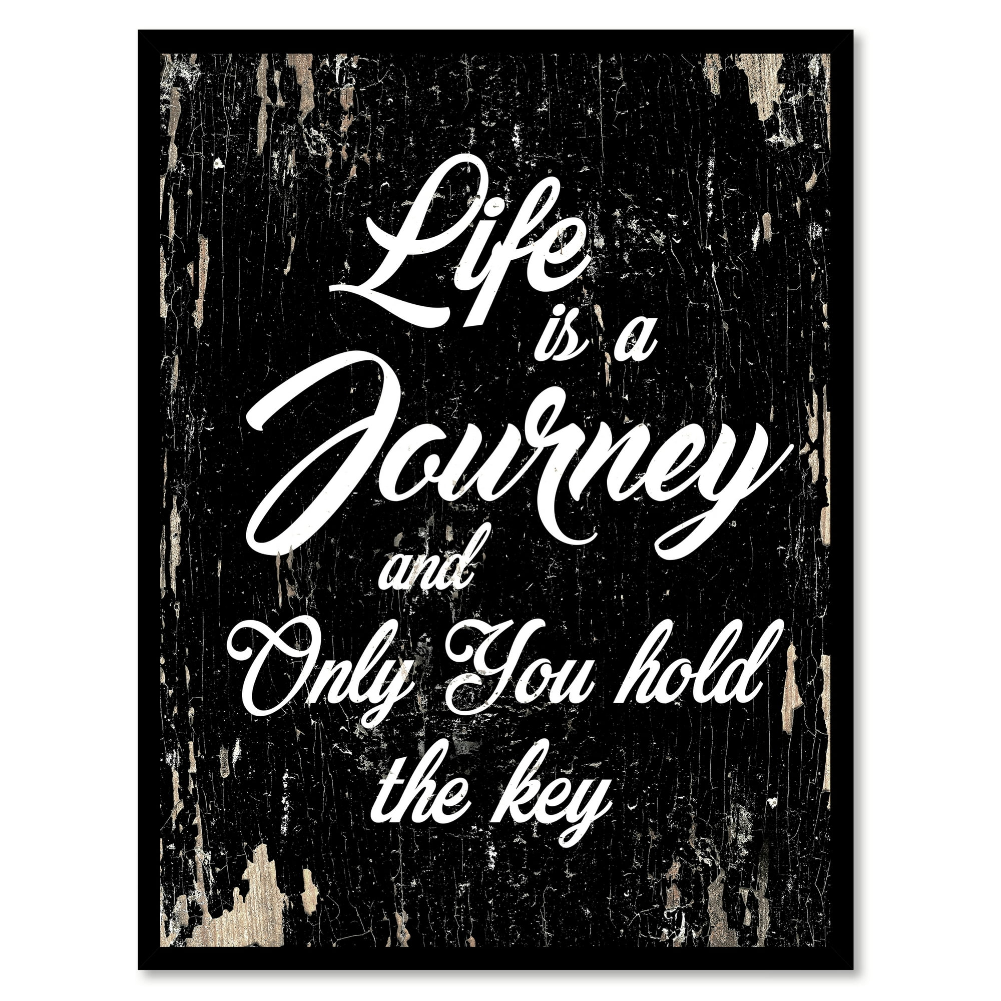 Life is a journey & only you hold the key Motivation Quote Saying ...