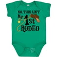 thumbnail image 3 of Inktastic No, This Ain't My 1st Rodeo Cowboy Hat and Lasso Boys or Girls Baby Bodysuit, 3 of 5