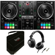 Hercules DJControl Inpulse 500 DJ Software Controller Bundle with Hercules Premium Travel Bag for DJControl Inpulse 500 Controller, Hercules HDP DJ45 Closed-Back, Over-Ear DJ Headphones