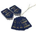 thumbnail image 3 of Inkdotpot Pack Of 100 Real Gold Foil Paper Tags Good Bye Tension Hello Pension Retirement Favor Hang Tags, 3 of 6