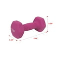 thumbnail image 3 of Sunny Health and Fitness Hex Dumbbells, Fuschia, 5 lb Pair, 3 of 7