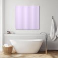 thumbnail image 3 of Purple White Stripe Wall Art Painting on Canvas, Modern Minimalist Geometric Striped Canvas Art Home Prints Wall Art Framed Modern Artwork for Living Room Bedroom Wall Decor 20x20in, 3 of 9