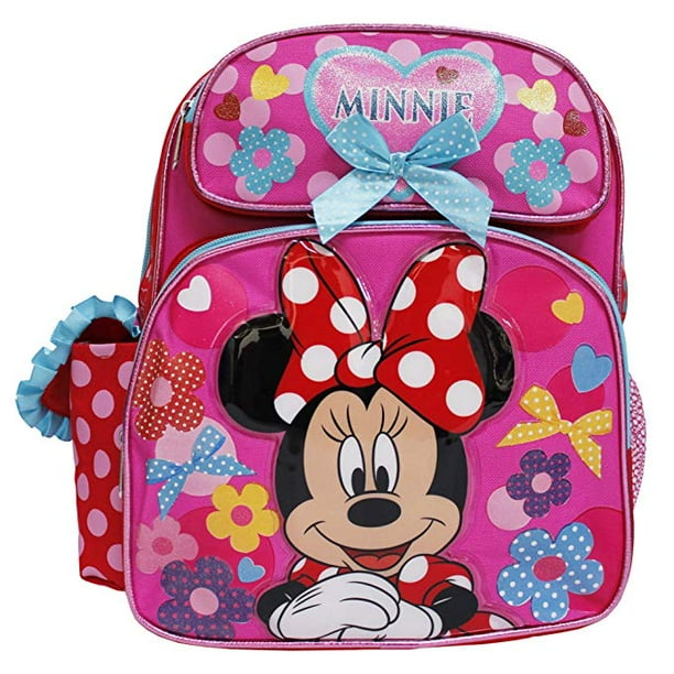 Minnie Mouse Small Backpack Disney Minnie Mouse Cute Blue Bow