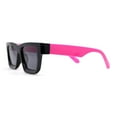 thumbnail image 3 of Womens Classy Mod Horn Rim Plastic Fashion Chic Sunglasses Black Pink - Black, 3 of 4