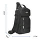 thumbnail image 3 of Bolso Bandolera Para Hombre Con Cierre De Cremallera, Bandolera De Moda Para Senderismo, Calle, Viaje, Negro SM SunniMix Mochilas bandolera, 3 of 8