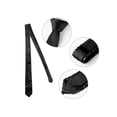 thumbnail image 2 of Corbata de lentejuelas para hombres INSPIRE CHIC para el Día del Padre, corbata de cuello autoajustable, brillante, disfraz de fiesta, negra, talla única, 2 of 6
