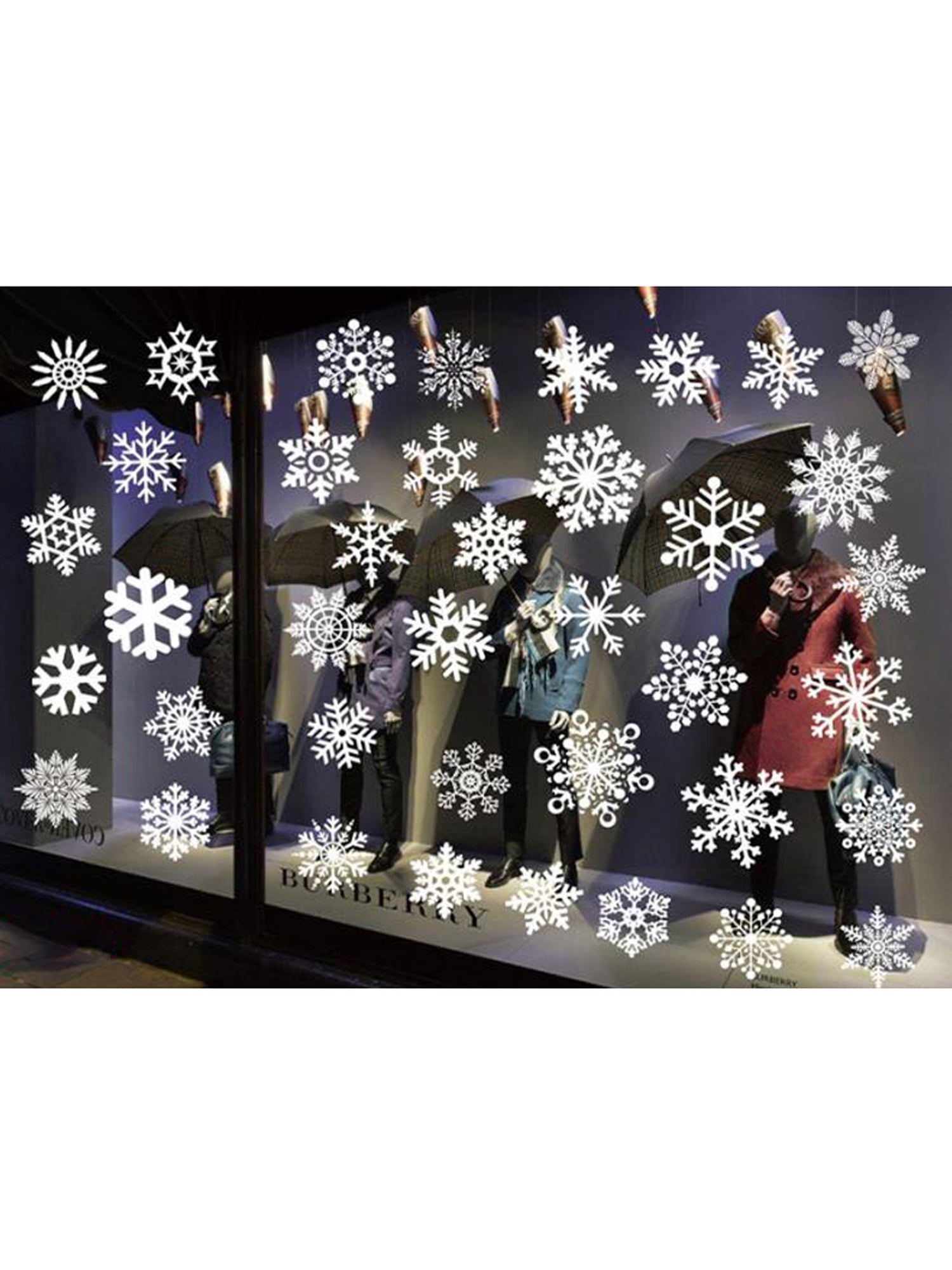 Christmas Santa Removable Window Stickers Art Decal Wall Home Shop Decor