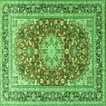 thumbnail image 1 of Ahgly Company Indoor Square Medallion Green Traditional Area Rugs, 3' Square, 1 of 1