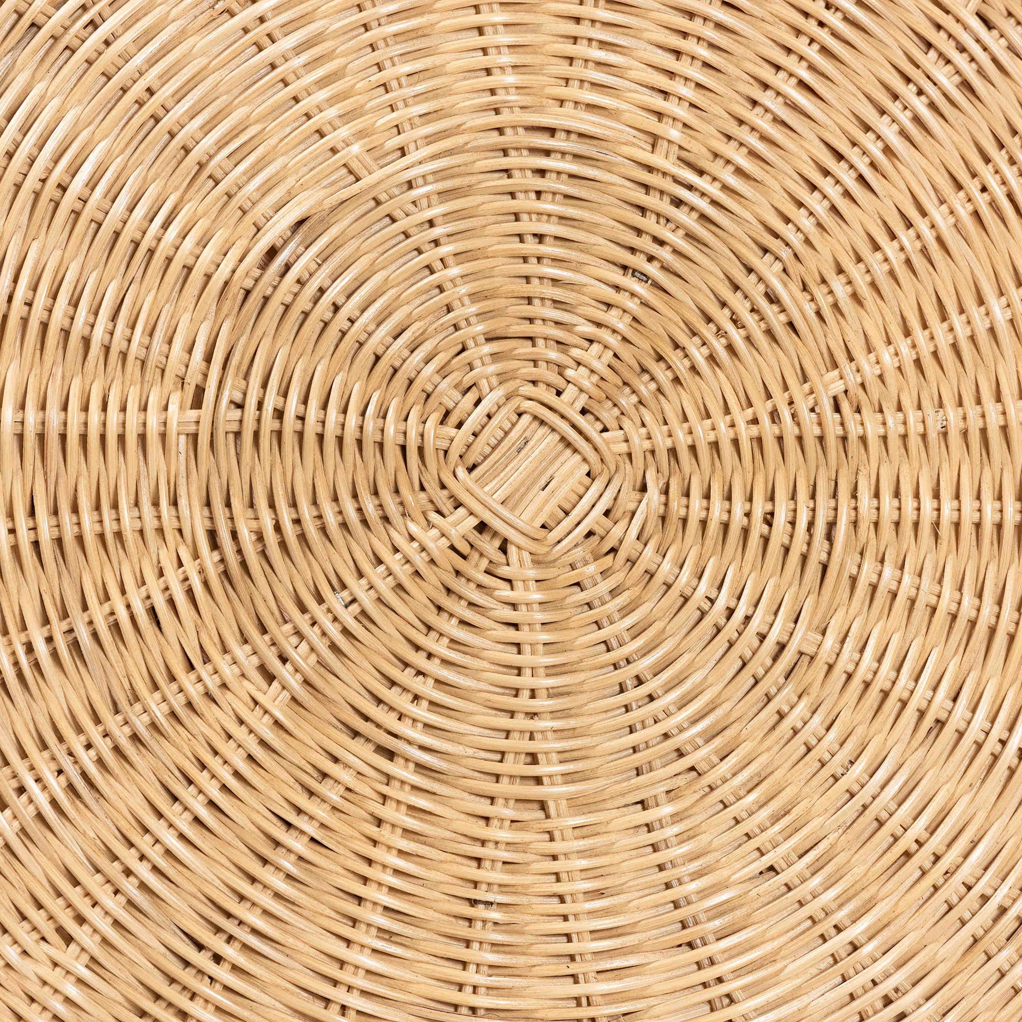 bali & pari Hideo Boho End Table, Natural Rattan