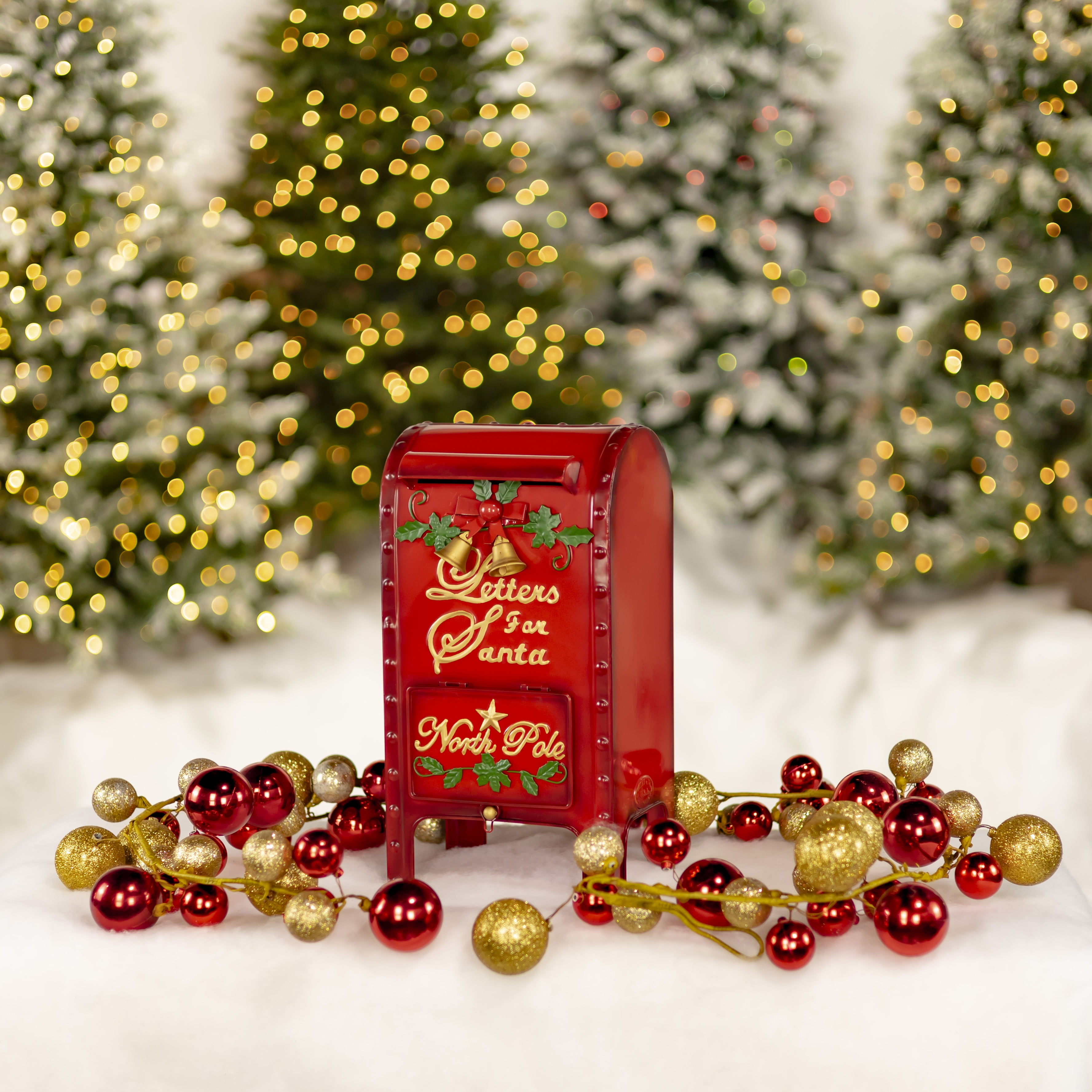 Set of 2 Medium and Small "Letters to Santa" Mailboxes