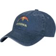thumbnail image 2 of Unisex Cowboy Baseball Cap Sedona Arizona Sunset Adjustable Trucker Cap Baseball Cap, 2 of 9