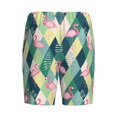 thumbnail image 4 of Yiaed Flamingo for Men's Soft Sleep Pajama Short Lounging Pajama Shorts-Large, 4 of 8