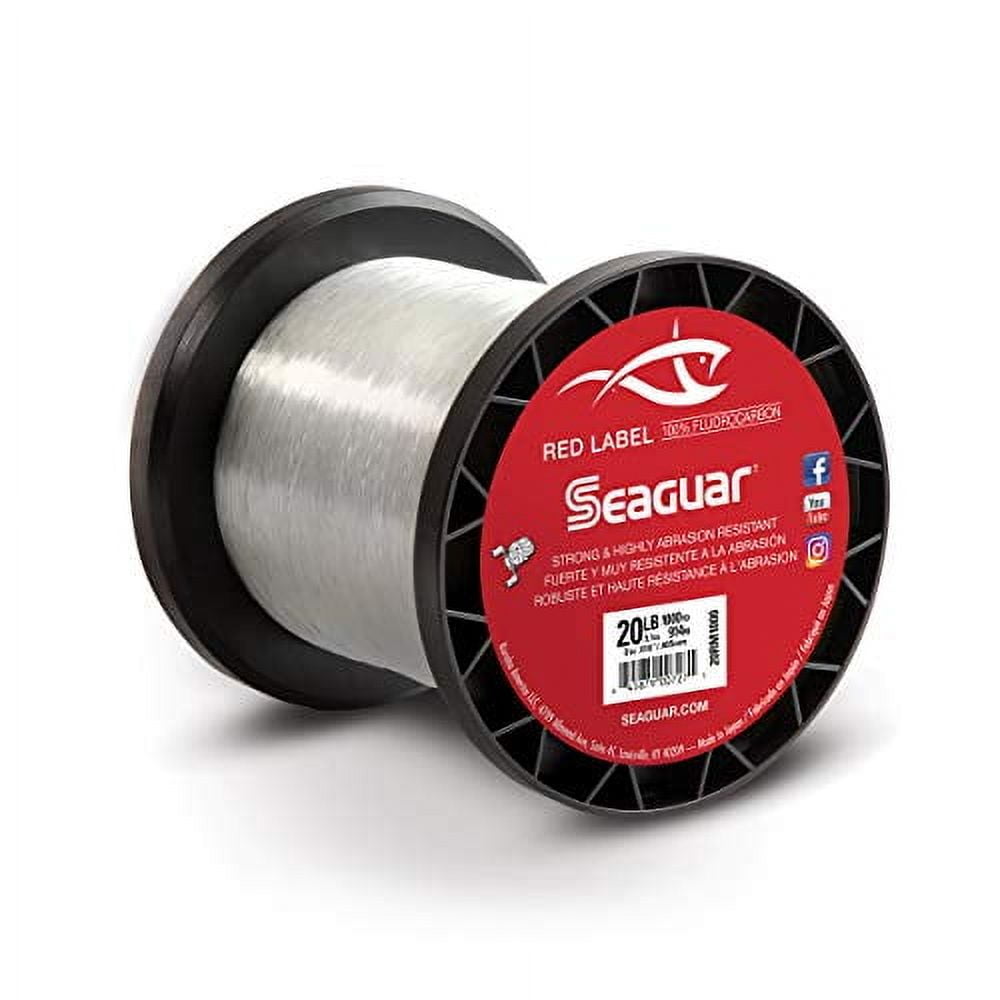 Seaguar Red Label 100% Fluorocarbon Fishing Line 10lbs, 1000yds Break Strength/Length - 10RM1000
