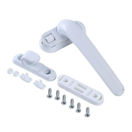 

Universal Casement Locking Handle Replacement Aluminum Window Hardware Furniture White Right