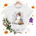 thumbnail image 7 of Wiyuqeen Halloween Shirts for Women Pumpkin Ghosts Short Sleeve Tops Thanksgiving Shirts Loose Fit T-shirts Casual Pumpkin Graphic Tees Crew Neck Festive Daily Wear, 7 of 7