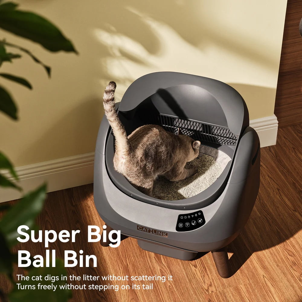 CATLINK 70L Open Self Cleaning Litter Box for Multiple Cats, Odor Control, Extra Large Cats Litter Box(Multiple Cats Choice)