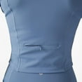 thumbnail image 4 of YITTY Active Women's UltraLuxe Cropped Full Zip Jacket, Athleisure, 4-Way-Stretch, Thumbholes, Elemental Blue, XXL, 4 of 9