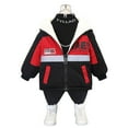 thumbnail image 2 of Esaierr Boys Padded Coat + Pants Set Toddler Kids Winter Clothes Outfits Warm Tops + Pants Outfits for 1-8Y, 2 of 6