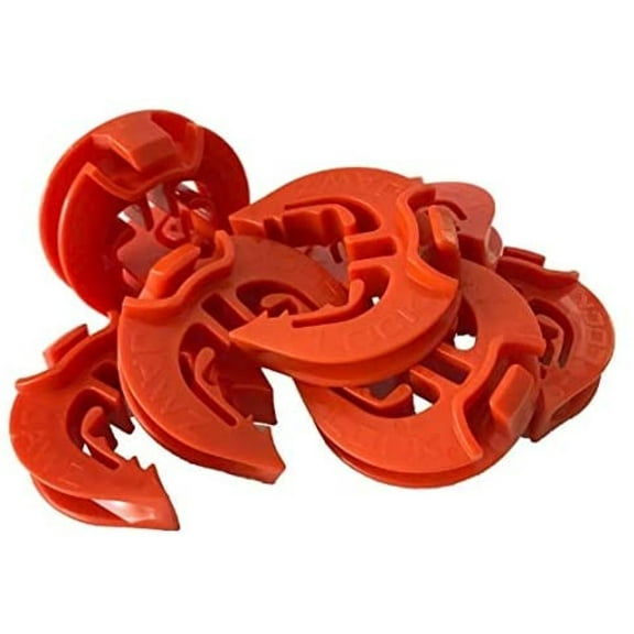 Lock Jawz T-360 Electric Fence T-Post Insulator - Orange (Bulk Qty: 100)