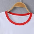 thumbnail image 5 of NuoCaiYun Womens Summer Crop Tops Short Sleeve T Shirts Crew Neck Letter Print Casual Graphic Tees Fashion Trendy Blouses, 5 of 6
