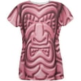 thumbnail image 1 of Tiki God Pink Face Luau All Over Womens T Shirt Multi X-LG, 1 of 2
