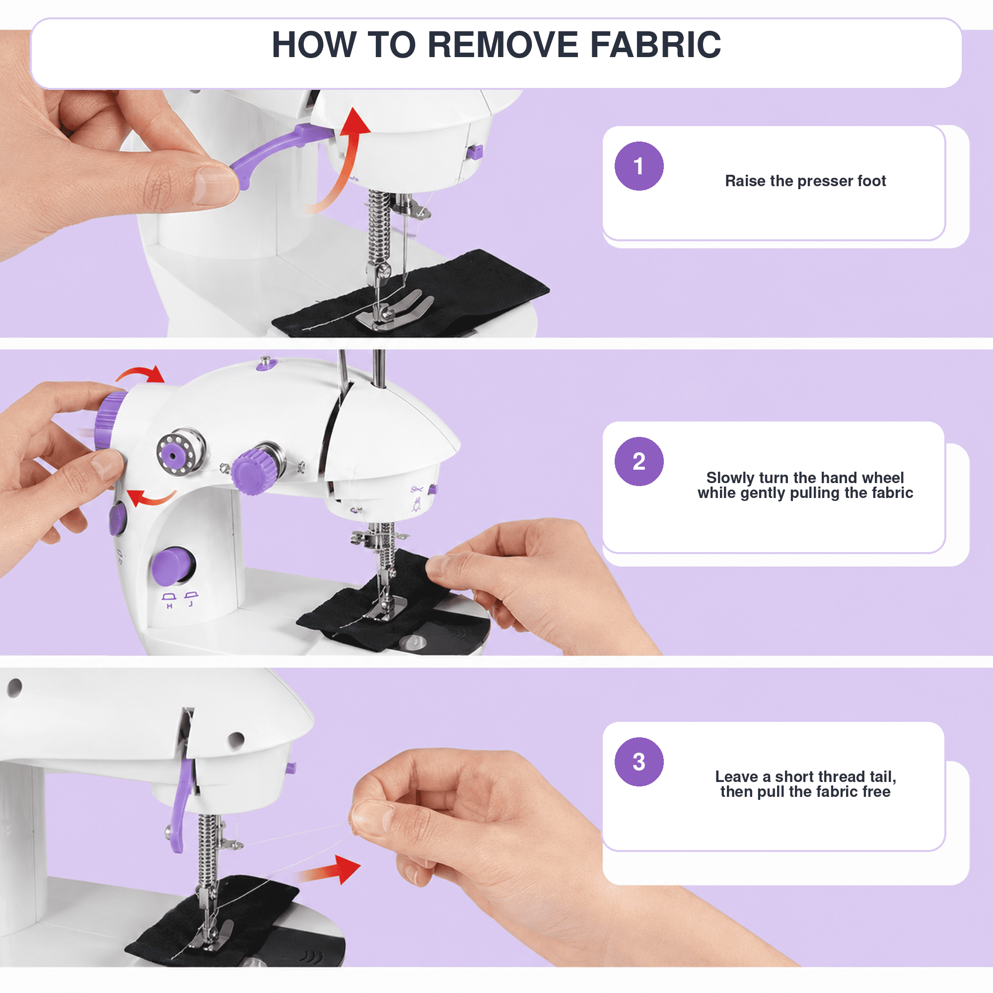 Fixdono Mini Sewing Machine for Beginner – picture 7