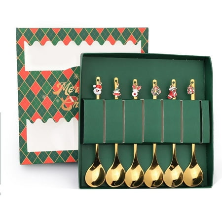 

Christmas Dinnerware Fork Spoon Cutlery Flatware Christmas Decoration Xmas Gift