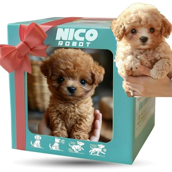 2025 New Robot Dog, Robot Puppy That Acts Like A Real Puppy, Nicoo - My Realistic Robotic Puppy, Nico DogRobot For Adults - Walking, Barking