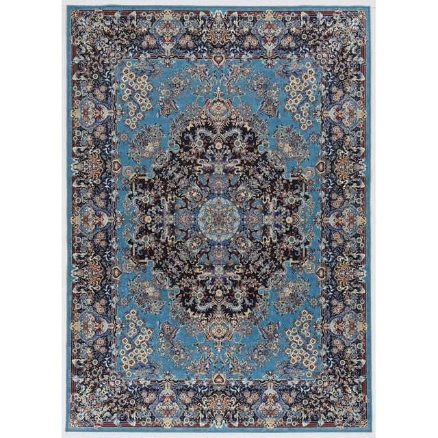 Tapis Emerald Charlotte ivoire & framboise de 5 pi x 7 pi