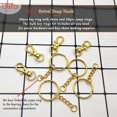 thumbnail image 2 of 150Pcs Gold Swivel Snap Hook Set Swivel Clasp Keychain Hook Lobster Clasp Split Key Rings With Chain And Jump Rings Bulk For Keychain Lanyard Jewelry Diy Crafts Supplies, 2 of 5