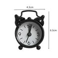 thumbnail image 2 of Small Metal Electronic Creative Cute Round Table Clock Mini Alarm Clock Digital Quartz Clock YELLOW, 2 of 8